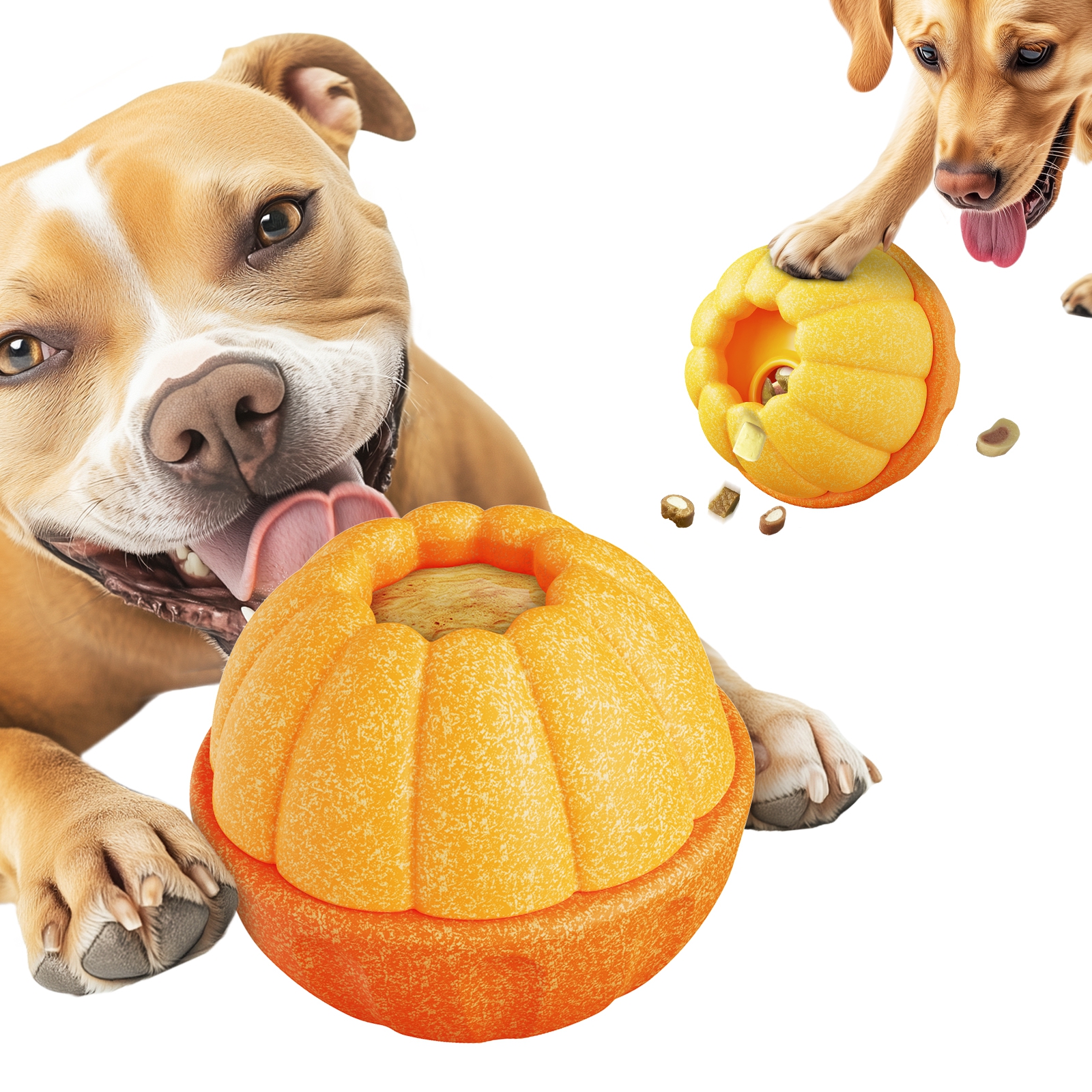 KADTC original design: Multifunctional Orange Enrichment Toy – an innovative, versatile, and high-profit potential pet toy