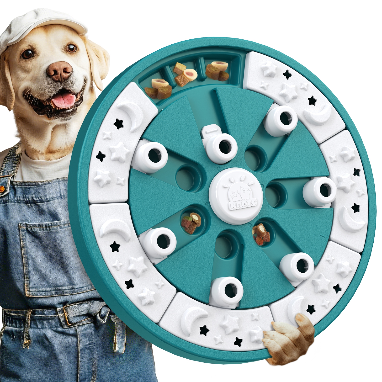 KADTC 2 Levels IN 1 - 3 ways To Play Beginner to Advanced Dog Puzzle Toys