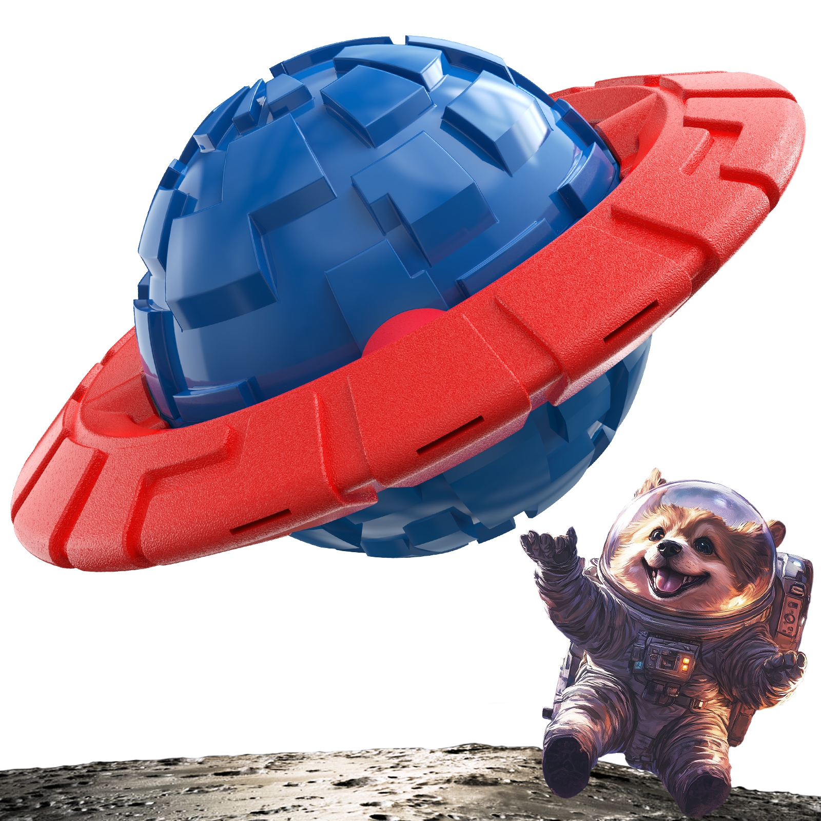 KADTC FRISBEE DOG SQUEAKY TOY