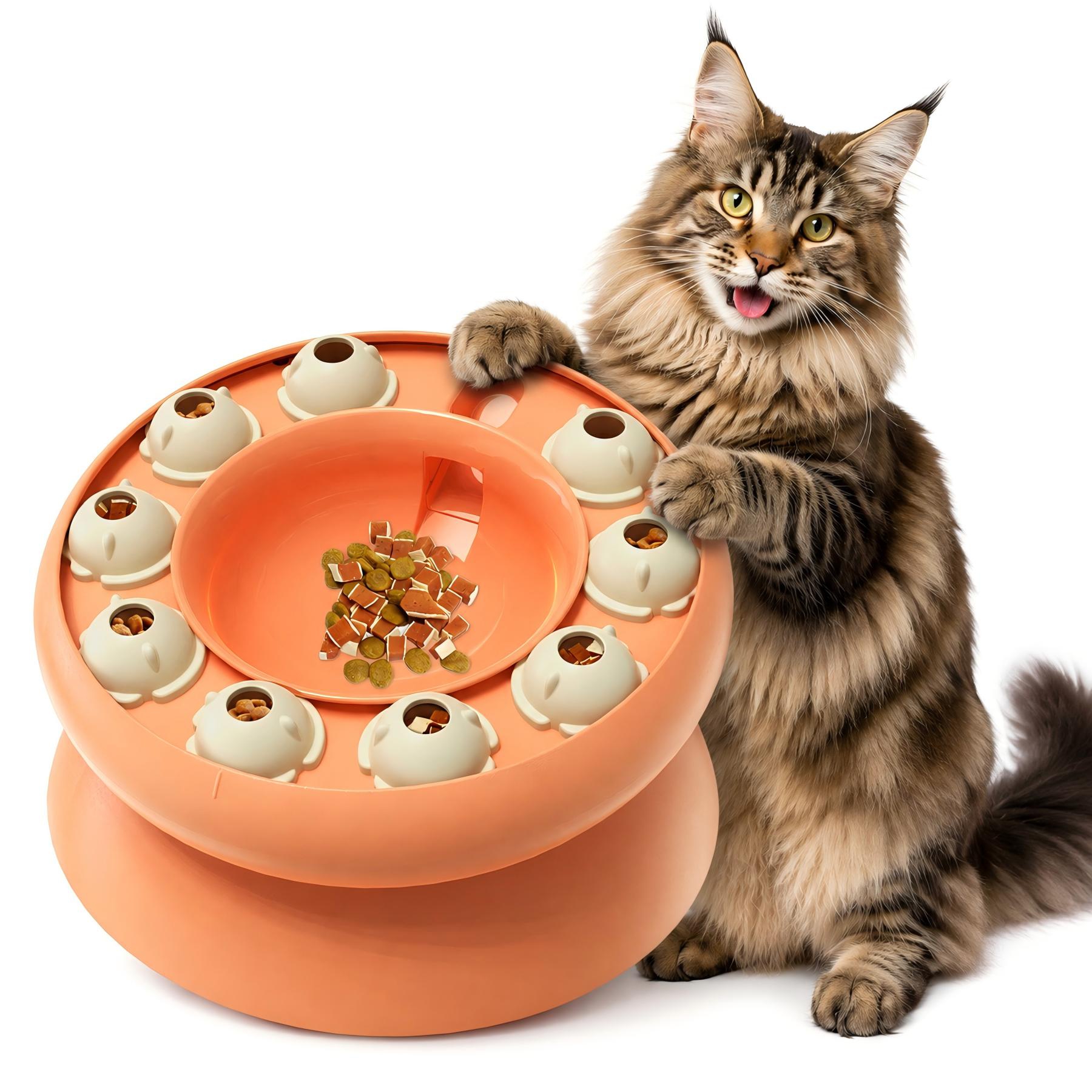 KADTC Cat SLow Feeder Weight Loss Bowl Kitten Puzzle Toy