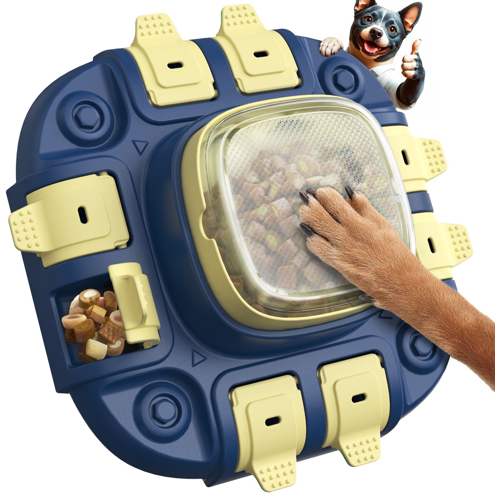 KADTC 2 IN 1 Levels Dog Puzzle Feeder Toy